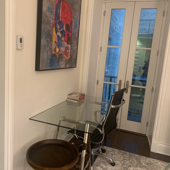 Brand new never used glass desk and Herman Miller - Picture 2 of 2